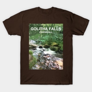 Golitha Falls Liskeard Cornwall. Cornish gift. Travel poster T-Shirt